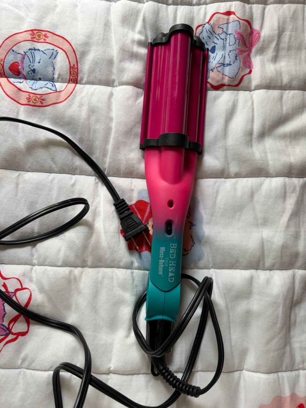 Bed Head Pink Teal Triple Barrel Waver